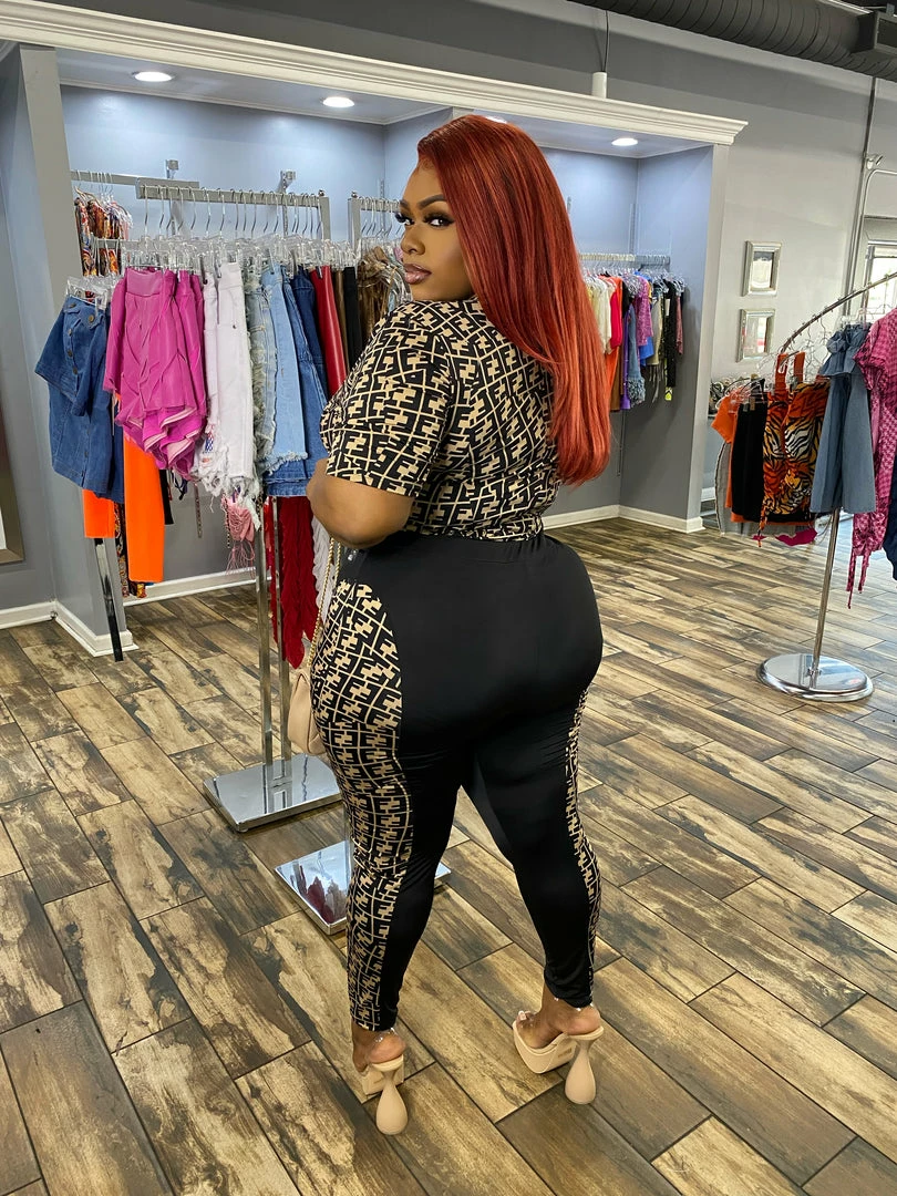 Head Over Heels: All In One Boutique Apparel Double Vision Legging Set