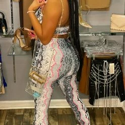 Head Over Heels: All In One Boutique Aeryn Two Piece Pant Set - Gray