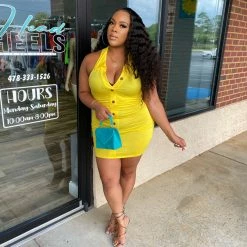 Head Over Heels: All In One Boutique Sunshine Dress- Yellow Apparel