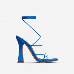 Head Over Heels: All In One Boutique Wavy Heels- Blue Footwear