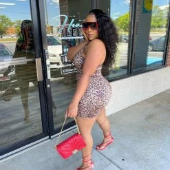 Head Over Heels: All In One Boutique Apparel Spotted Out Dress- Leopard