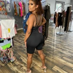 Head Over Heels: All In One Boutique Always That Bish Romper- Black Apparel