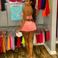 Head Over Heels: All In One Boutique Queen Bee Skirt Set- Pink