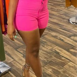 Head Over Heels: All In One Boutique Tap In Shorts- Pink