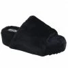 Head Over Heels: All In One Boutique Fur Frenzy Platform Sandal- Black