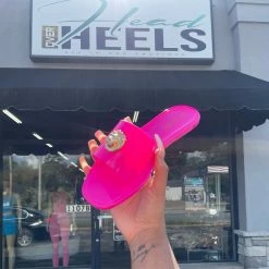 Head Over Heels: All In One Boutique Sissy Sandals- Pink Footwear