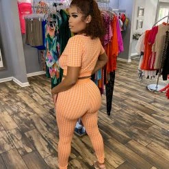 Head Over Heels: All In One Boutique Malibu Babe Set- Orange Apparel