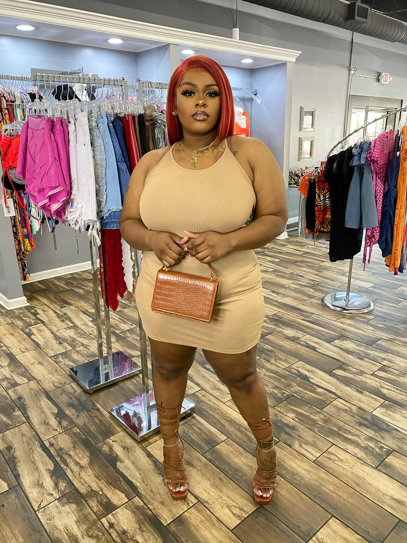 Head Over Heels: All In One Boutique Summer Rays Dress- Nude