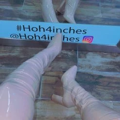 Head Over Heels: All In One Boutique Noel Thigh Boots- Cream