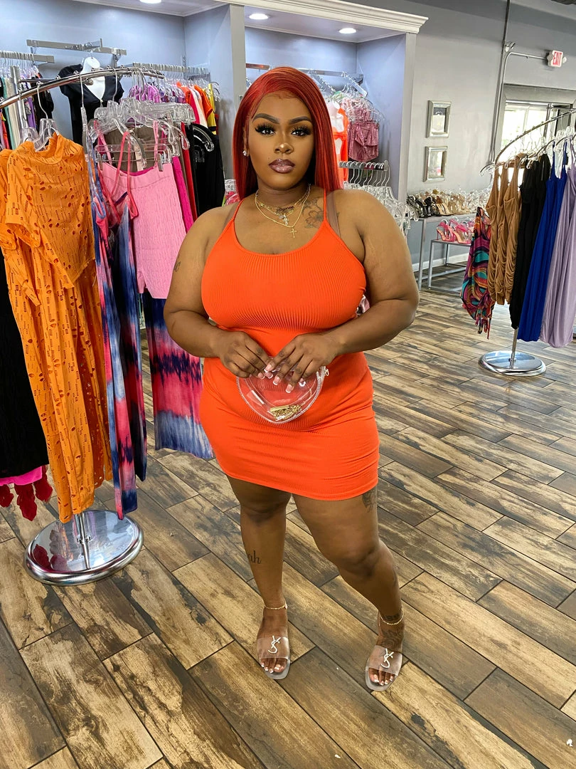 Head Over Heels: All In One Boutique Summer Rays Dress- Orange