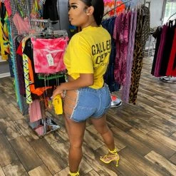 Head Over Heels: All In One Boutique Apparel Gallery Top- Yellow