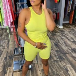 Head Over Heels: All In One Boutique Flex Short Set- Yellow