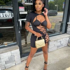 Head Over Heels: All In One Boutique Apparel Multiple Ways Dress- Black