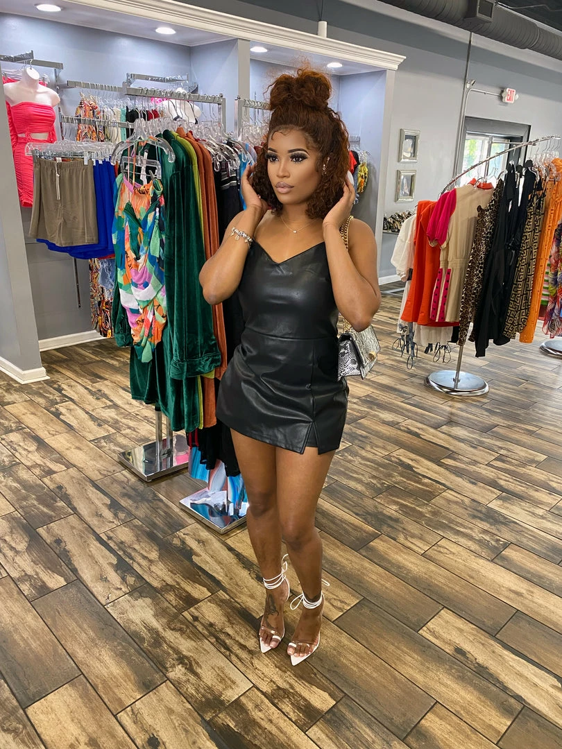 Head Over Heels: All In One Boutique Wild Ride Romper- Black