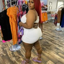 Head Over Heels: All In One Boutique High Hopes Romper- White Apparel