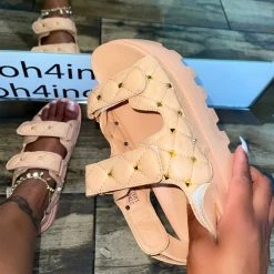 Head Over Heels: All In One Boutique Footwear Sasha Platfrom Sandal- Nude