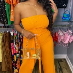 Head Over Heels: All In One Boutique Apparel Marice Jumper- Orange