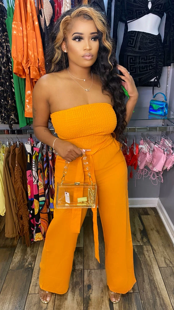 Head Over Heels: All In One Boutique Apparel Marice Jumper- Orange