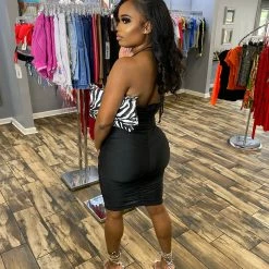 Head Over Heels: All In One Boutique Golden Child Dress- Black Apparel