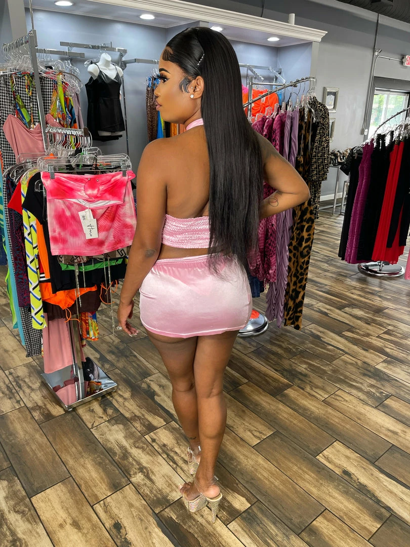 Head Over Heels: All In One Boutique Apparel Knotty Girl Set- Pink