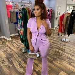 Head Over Heels: All In One Boutique Let It Flow Set- Lavender Apparel