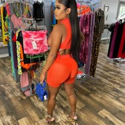 Head Over Heels: All In One Boutique Apparel Angela Short Set- Red