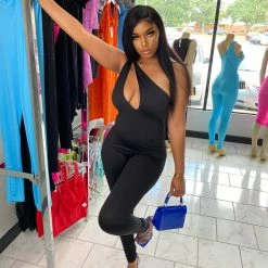 Head Over Heels: All In One Boutique Marilyn Jumper- Black Apparel