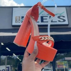Head Over Heels: All In One Boutique Kee Kee Heels- Orange