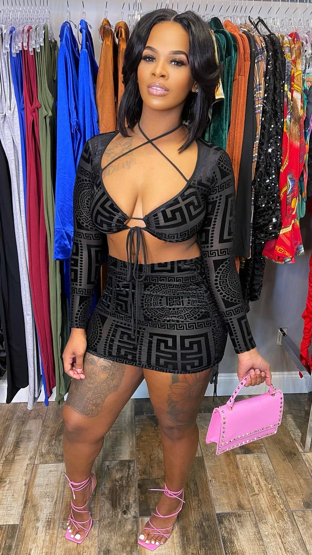 Head Over Heels: All In One Boutique Tribal Set- Black Apparel