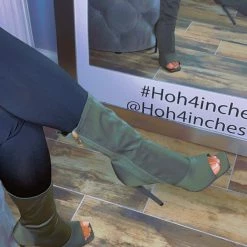 Head Over Heels: All In One Boutique Vikki Bootie- Olive Footwear