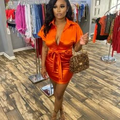 Head Over Heels: All In One Boutique Need Affection Dress- Orange