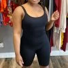 Head Over Heels: All In One Boutique Apparel Get Fit Romper- Black