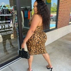 Head Over Heels: All In One Boutique Safari Trips Dress- Leopard Apparel