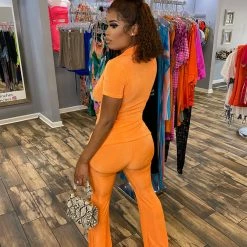 Head Over Heels: All In One Boutique Let It Flow Set- Orange Apparel