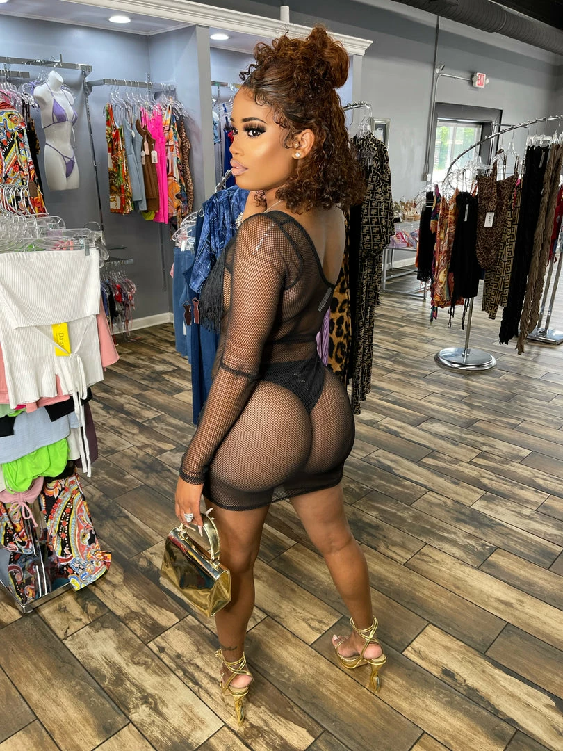 Head Over Heels: All In One Boutique Apparel Tassels Dress- Black